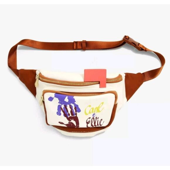NWOT Disney Loungefly Pixar Up Carl and Ellie Mailbox Fanny Pack Crossbody Bag - Picture 4 of 7